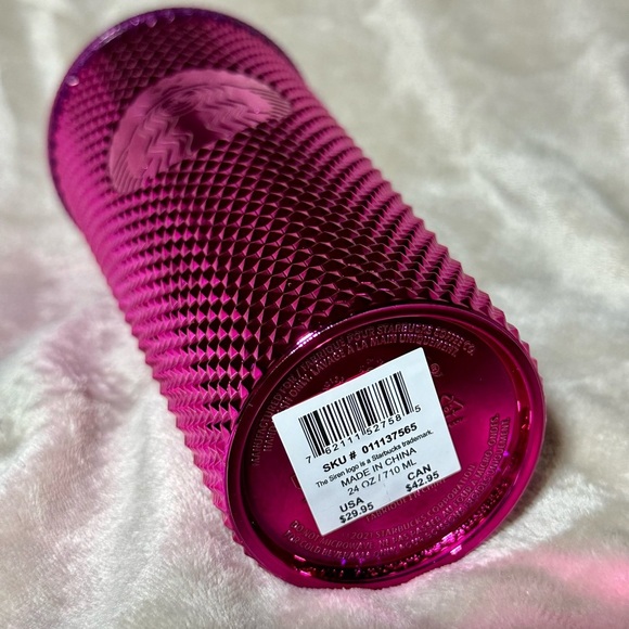 💖 Starbucks Hot Pink Studded Tumbler 24oz (2023) 💖 - Picture 4 of 4